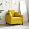 vidaXL Sofa Chair Light yellow Fabric (100% polyester), metal, textilene