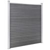 vidaXL Garden Fence WPC 411.4"x73.2" Gray