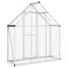 vidaXL Greenhouse Silver and Transparent