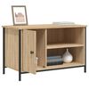 vidaXL TV Cabinet Sonoma oak Engineered wood, iron Medium TV Cabinet