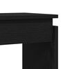 vidaXL Console Table Black Oak 31.50 x 11.81 x 31.50 in