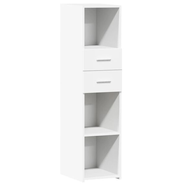 vidaXL Highboard White Engineered Wood Tall and slim Highboard