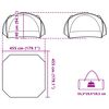 vidaXL Party Tent White and Gray Waterproof