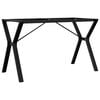 vidaXL Dining Table Leg Black Powder-Coated Steel Standard Tough