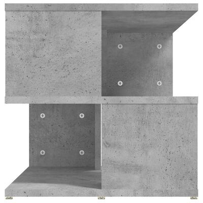 vidaXL Side Table Concrete Gray 16"x16"x16" Chipboard