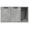 vidaXL Cat Litter Box Enclosure Concrete grey Engineered wood One Size