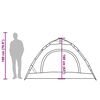vidaXL Camping Tent 4-Person Green Quick Release