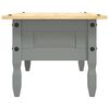 vidaXL Coffee Table Grey body and brown top Solid pinewood