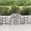 vidaXL Gabion Basket Set of 40 Silver Galvanized Iron Large