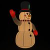 vidaXL Inflatable Snowman Multicolor Oxford fabric with PU coating