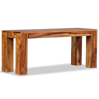 vidaXL Bench Solid Sheesham Wood 43.3"x13.8"x17.7"