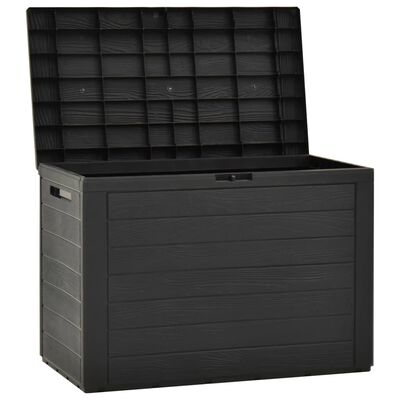 vidaXL Patio Storage Box Anthracite 38.7"x17.3"x21.7"