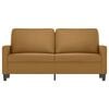 vidaXL 2-seater Sofa Brown Velvet Medium Modern Loveseat Rectangular