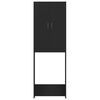 vidaXL Washing Machine Cabinet Black 25.2x10.0x74.8"