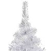 vidaXL Artificial Pre-lit Christmas Tree with Ball Set Silver 94.5" PET