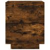 vidaXL Bedside Cabinet Smoked oak Engineered wood Standard Bedside Table
