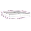 vidaXL Bed Frame Dark Grey Polyester Queen Rectangular Modern