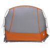 vidaXL Car Tent Grey and Orange Waterproof