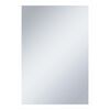 vidaXL Bathroom Mirror Silver Glass 23.6x39.4 in Wall mounting