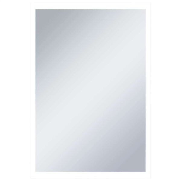 vidaXL Bathroom Mirror Silver Glass 23.6x39.4 in Wall mounting