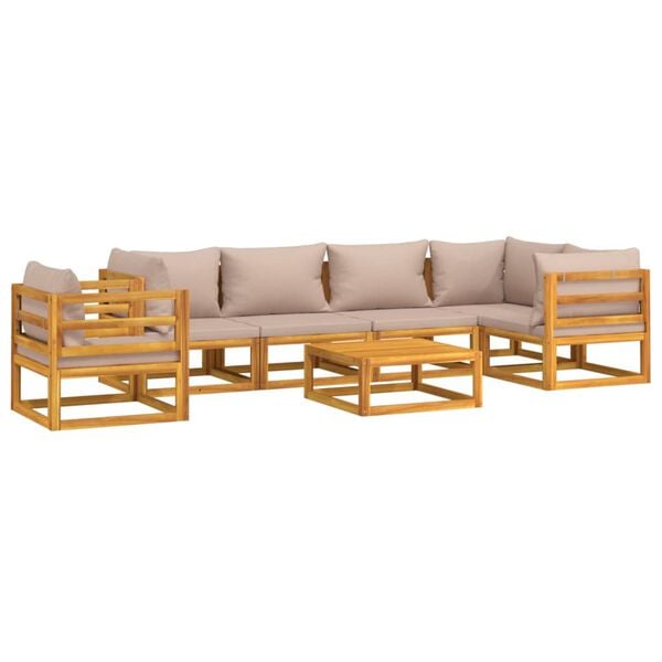 vidaXL Garden Lounge Set Taupe