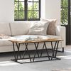 vidaXL Coffee Table Old Wood 39.37 x 19.69 x 15.75 in