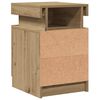 vidaXL Bedside Cabinet Set of 2 Artisan Oak Engineered wood