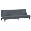 vidaXL Sofa Set Dark Gray Velvet (100% polyester), wood, plastic Standard