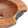 vidaXL Basin Solid Teak 17.7"