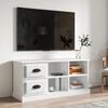 vidaXL TV Cabinet High gloss white Engineered wood 40.2 x 14.0 x 18.7 in