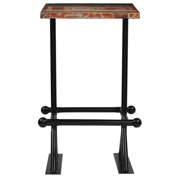 vidaXL Bar Table Multicolor with Black Legs