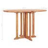 vidaXL Outdoor Dining Set Natural Teak Solid Teak Wood 5 Piece Set