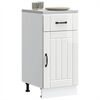 vidaXL Kitchen Base Cabinet Shiny White Engineered Wood Medium