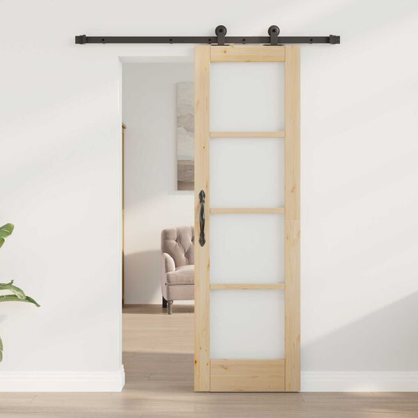 vidaXL Sliding Door ORKDAL Natural 24.02 x 78.15 in