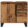 vidaXL Bathroom Sink Cabinet Old Wood Engineered Wood, Iron