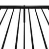 vidaXL Bed Frame Black Powder-Coated Steel 35.4 x 78.7 in