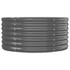 vidaXL Garden Raised Bed Anthracite Powder-coated steel Large Durable