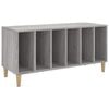 vidaXL Record Cabinet Grey Sonoma Engineered wood, Solid eucalyptus wood