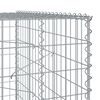 vidaXL Gabion Basket Silver Galvanized Iron 98.4 x 39.4 x 78.7 in
