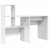 vidaXL Desk with Drawer White 51.77 x 19.69 x 41.93 in Engineered Wood