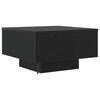 vidaXL Coffee Table Black Oak 21.65 x 21.65 x 12.20 in Engineered Wood