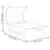 vidaXL Outdoor Lounge Bed Anthracite Solid bent wood and polyester fabric