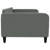 vidaXL Day Bed Dark Gray Polyester, Metal, Solid Wood, Plywood Twin