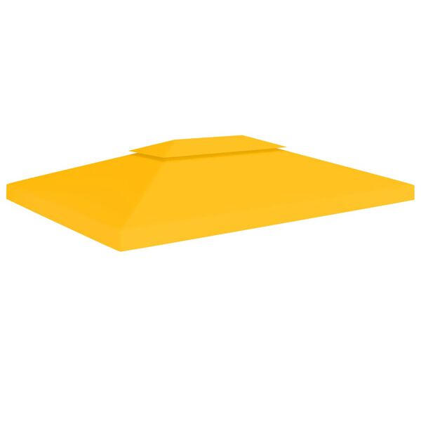 vidaXL 2-Tier Gazebo Top Cover 1 oz/ft² 13.1'x9.8' Yellow