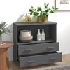 vidaXL Sideboard Dark Gray Solid Pine Wood Medium Sideboard