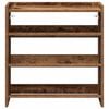 vidaXL Shoe Rack Old wood Engineered wood Slim Shoe Rack Rectangular