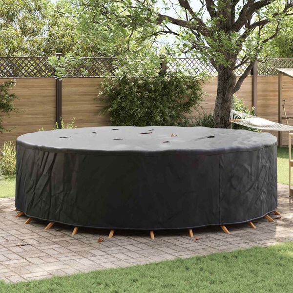 vidaXL Outdoor Furniture Cover Black 320 x 320 x 105 cm 210D fabric