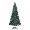 vidaXL Artificial Pre-lit Christmas Tree with Ball Set Green 196.85 in