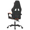 vidaXL Gaming Chair Black and Orange Faux Leather
