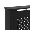 vidaXL Radiator Cover Black 67.7"x7.5"x32.1" MDF